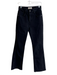 We The Free Size 25 Black Cotton High Rise Zip Fly 5 Pocket Straight Leg Jeans Black / 25