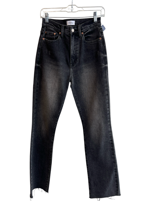 Pistola Size 26 Black Wash Cotton High Rise Zip Fly 5 Pocket Flare Jeans Black Wash / 26