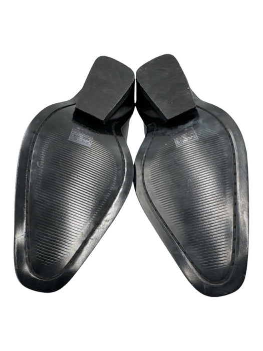 Free People Shoe Size 37 Silver Leather Upper Metallic Almond Toe Slip On Mules Silver / 37