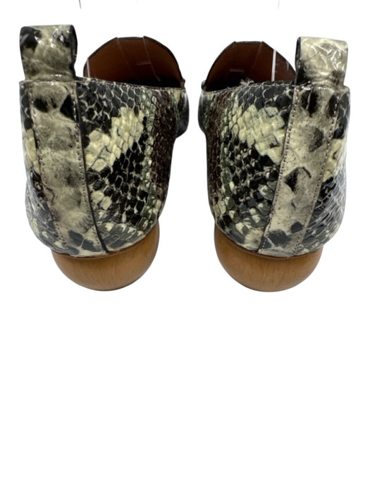 Jeffrey Campbell Shoe Size 6.5 Beige, Brown & Black Leather Upper Loafers Beige, Brown & Black / 6.5