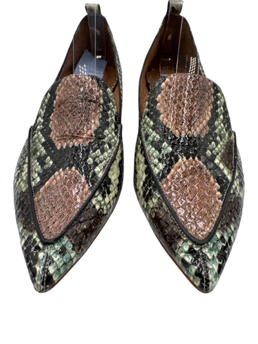 Jeffrey Campbell Shoe Size 6.5 Beige, Brown & Black Leather Upper Loafers Beige, Brown & Black / 6.5