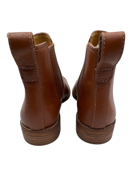 Madewell Shoe Size 7.5 Cognac Brown Leather Upper Elastic Side Pull Tab Boots Cognac Brown / 7.5