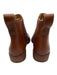 Madewell Shoe Size 7.5 Cognac Brown Leather Upper Elastic Side Pull Tab Boots Cognac Brown / 7.5
