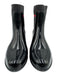 Coach Shoe Size 8 Black, Gray & Red Rubber Upper Elastic Side Logo Motif Boots Black, Gray & Red / 8