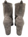 Coach Shoe Size 6.5 Gray Leather Upper Suede Sock Ankle Block Heel Boots Gray / 6.5