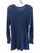 Eileen Fisher Size Small Navy Organic Linen Ribbed Knit Long Sleeve Sweater Navy / Small