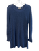 Eileen Fisher Size Small Navy Organic Linen Ribbed Knit Long Sleeve Sweater Navy / Small