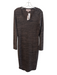 Philosophy Dresses Size Small Brown & Black Rayon Blend Scoop Neck Midi Dress Brown & Black / Small