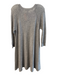 Autumn Cashmere Size Large Light Gray Cashmere Long Sleeve Mesh Sleeves Dress Light Gray / Large