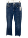 Frame Size 25 Medium Wash Cotton Blend Mid Rise Cropped Bootcut Jeans Medium Wash / 25