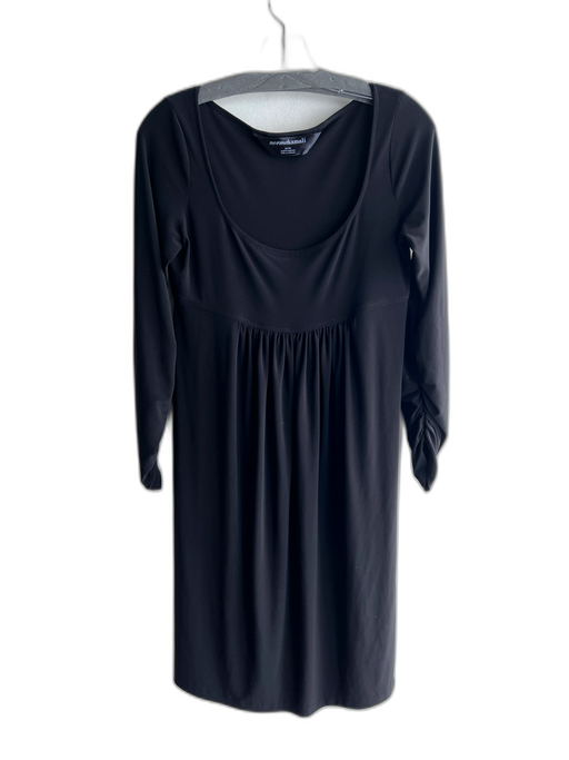 Norma kamali Size Medium Black Polyester Blend Scoop Neck Long Sleeve Dress Black / Medium