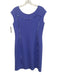 Emilio Pucci Size 12 / L Purple & Multi Viscose & Silk Sleeveless Piping Dress Purple & Multi / 12 / L