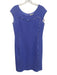 Emilio Pucci Size 12 / L Purple & Multi Viscose & Silk Sleeveless Piping Dress Purple & Multi / 12 / L