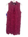 Abbey Glass Size L Magenta Pink Polyester Lace Overlay flower applique Dress Magenta Pink / L