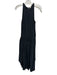 Ramy Brook Size S Black Polyester Sleeveless Gathered Detail Shirred Waist Dress Black / S