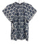 J.Crew Black Label Size XS Blue & White Cotton Ruffle V Neck Short Sleeve Top Blue & White / XS
