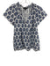 J.Crew Black Label Size XS Blue & White Cotton Ruffle V Neck Short Sleeve Top Blue & White / XS