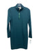 Sail To Sable Size S Navy & Teal Rayon Blend Horizontal Stripes Dress Navy & Teal / S