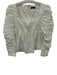 Kourt Size M White Polyester Accordian Pleats Sweetheart Neckline Zip Back Top White / M