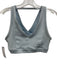 Alo Yoga Size M Light Blue Poly Blend Ribbed Cross Back Athletic Top Light Blue / M