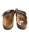 Birkenstock Shoe Size 39 Black Leather Thong Strap Silver Hardware Flat Shoes Black / 39