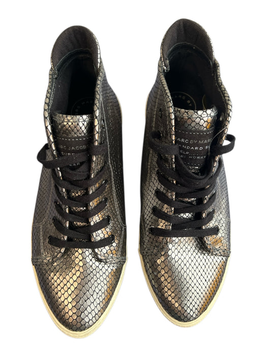 Marc By Marc Jacobs Shoe Size 38 Black & Silver Manmade Material High Top Shoes Black & Silver / 38