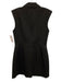 MNG Size 6 Black Polyester Lapel Button Down Shift Dress Black / 6
