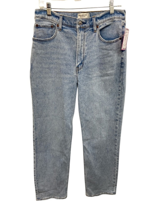 Abercrombie & Fitch Size 30 Light Wash Cotton High Rise Ankle Straight Jeans Light Wash / 30