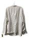 Eileen Fisher Size 2X White Linen Long Sleeve Button Front Nehru collar Jacket White / 2X