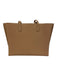 Quince Light Brown Pebble Leather Top Handles Open Top Tote Bag Light Brown / M/L