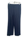 St John Size 6 Navy Wool Trouser High Rise Straight Leg Cuff Pants Navy / 6