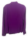 Lafayette 148 Size 6 Purple Silk Collared Button Up Long Sleeve Paneled Top Purple / 6