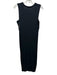 Rag & Bone Size XS Black Cotton Sleeveless V Neck Side Slit Below knee Dress Black / XS