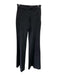 Alice + Olivia Jeans Size 27 Black Cotton Denim High Rise Wide Leg Pintuck Jeans Black / 27