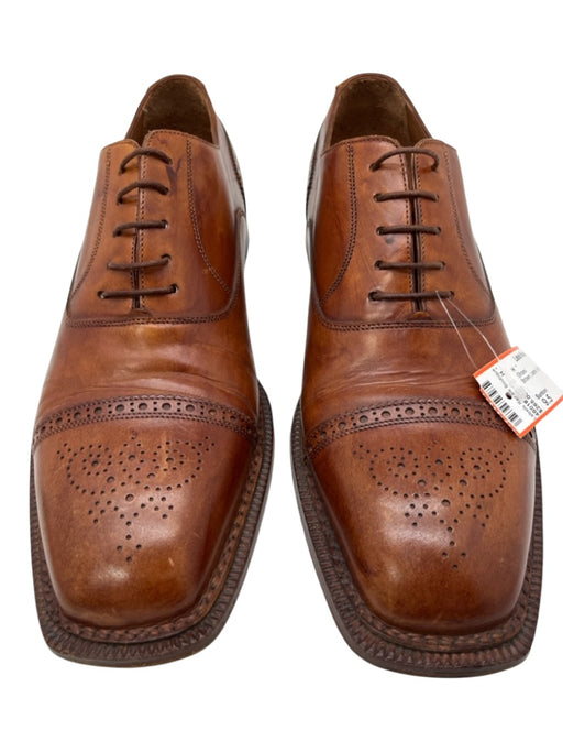 Santoni Shoe Size 9.5 Brown Leather Solid Men's Shoes Brown / 9.5
