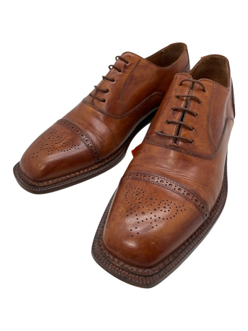 Santoni Shoe Size 9.5 Brown Leather Solid Men's Shoes Brown / 9.5