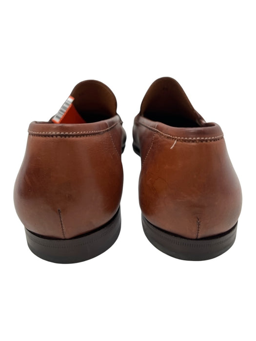 Santoni Shoe Size 10 Brown Leather Solid loafer Men's Shoes Brown / 10