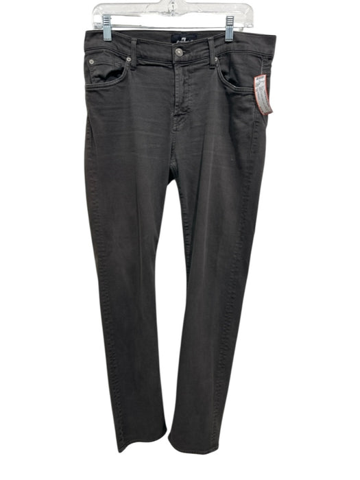 7 For All Mankind Size 33 Gray Cotton Solid Jean Men's Pants Gray / 33