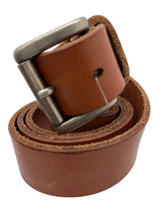 Quorami Brown Leather Solid Men's Belt Brown