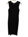 A.L.C. Size 4 Black Viscose Blend Sleeveless Fabric Block Zip Pockets Dress Black / 4