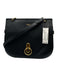 Mulberry Black & Gold Pebble Leather Turnlock Crossbody Strap Bag Black & Gold / S