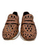 Goccia Shoe Size 37 Brown & White Leather Perforated Platform Sneaker Loafers Brown & White / 37