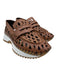 Goccia Shoe Size 37 Brown & White Leather Perforated Platform Sneaker Loafers Brown & White / 37