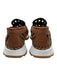 Goccia Shoe Size 37 Brown & White Leather Perforated Platform Sneaker Loafers Brown & White / 37