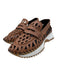 Goccia Shoe Size 37 Brown & White Leather Perforated Platform Sneaker Loafers Brown & White / 37