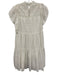 Ulla Johnson Size 4 White Cotton Floral eyelet overlay Ruffle mock neck Dress White / 4