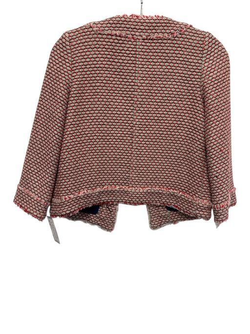 Ann Mashburn Size XS Red, Gray & Black Linen & Cotton Honeycomb tweed Skirt Set Red, Gray & Black / XS