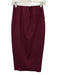 Ann Mashburn Size XS Burgundy Red Viscose Blend Elastic Waist Midi Skirt Burgundy Red / XS