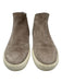 Vince Shoe Size 7 Taupe Gray Leather Suede Round Toe Elastic Sneakers Taupe Gray / 7