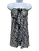 Missoni Size 42 White & Black Rayon Abstract Print Sleeveless Top White & Black / 42